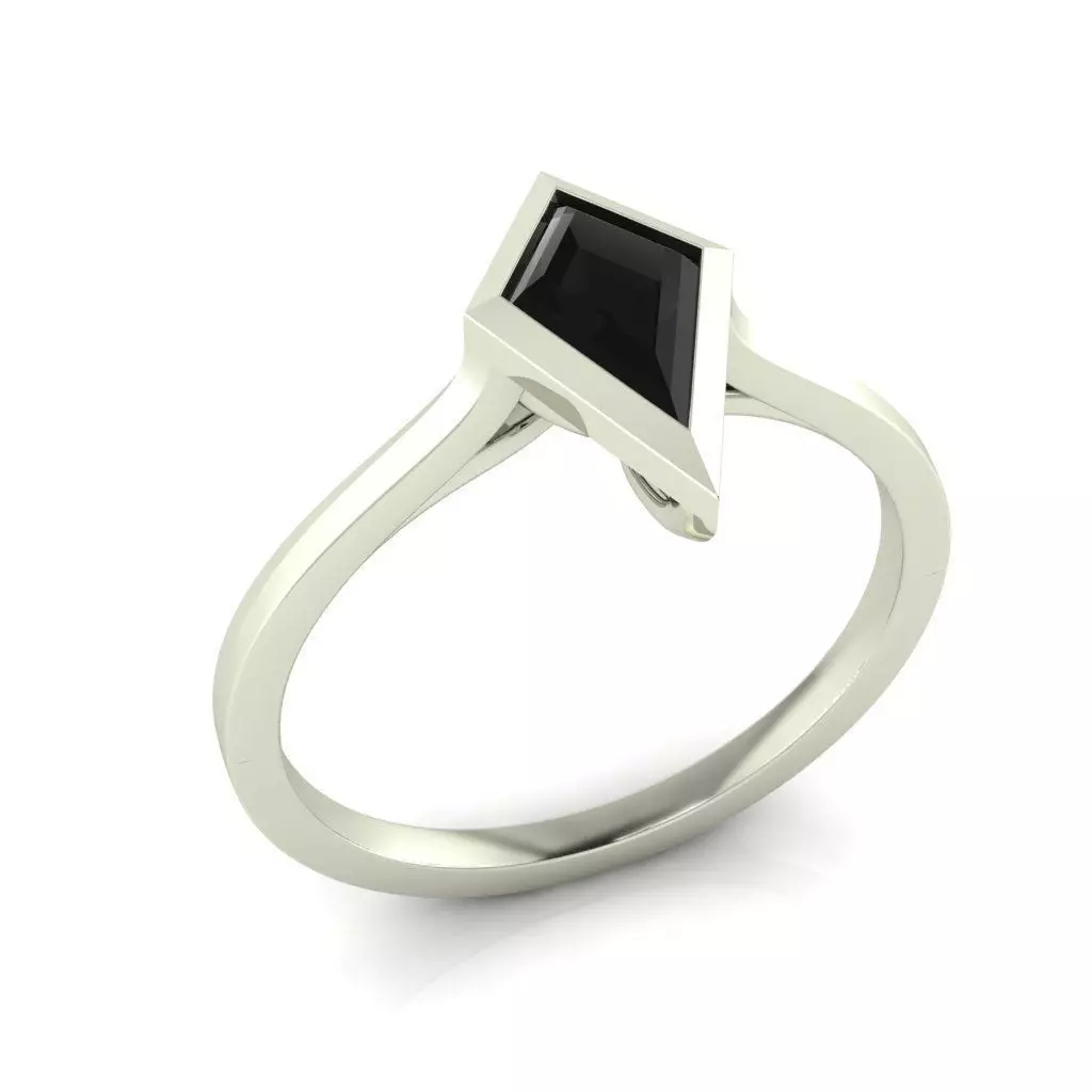 PRISM DIAMOND ENGAGEMENT RING 3D MODEL 3D print model_5