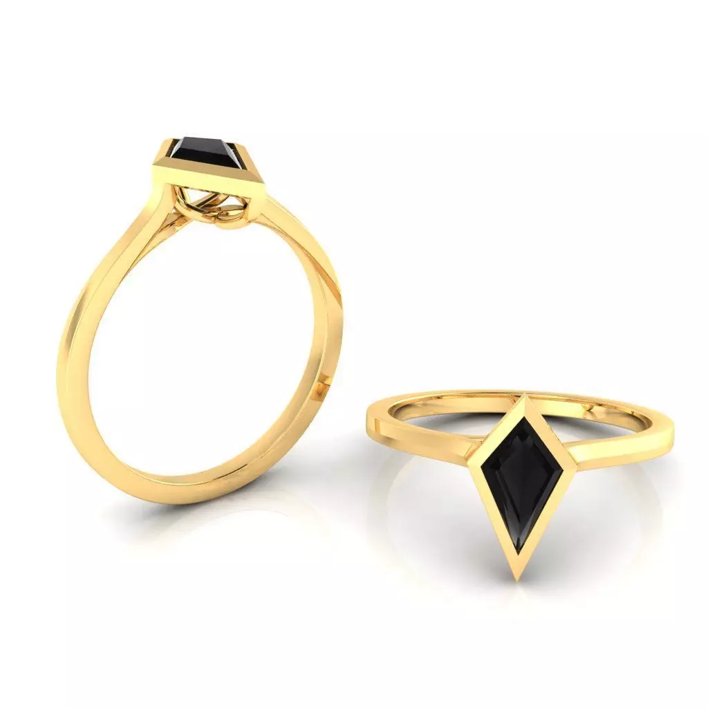 PRISM DIAMOND ENGAGEMENT RING 3D MODEL 3D print model_1