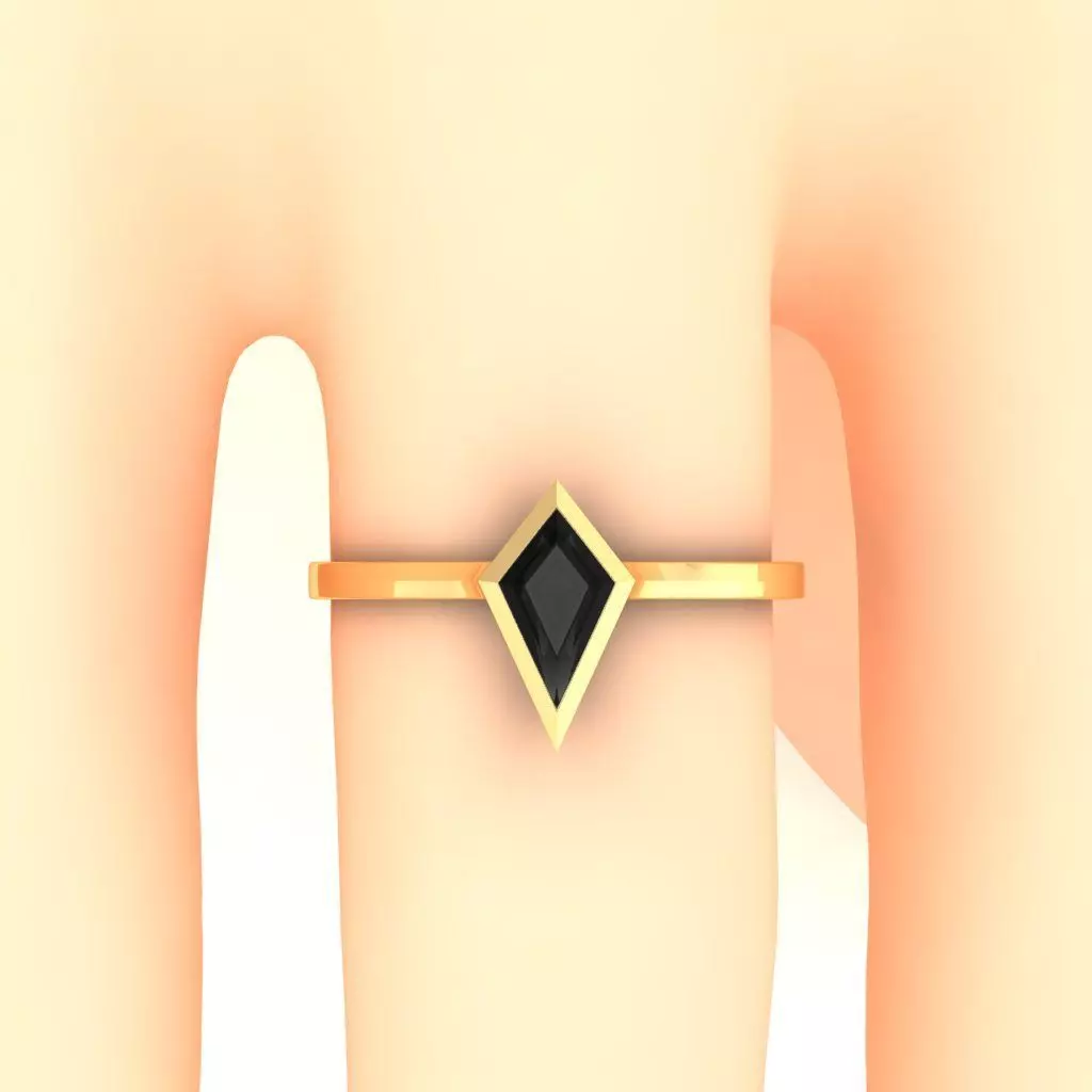 PRISM DIAMOND ENGAGEMENT RING 3D MODEL 3D print model_4