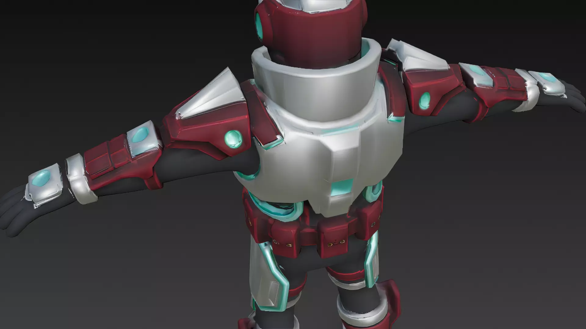 Cartoon Cyberpunk Mercenary Pack 3D Models Low-poly 3D model_22