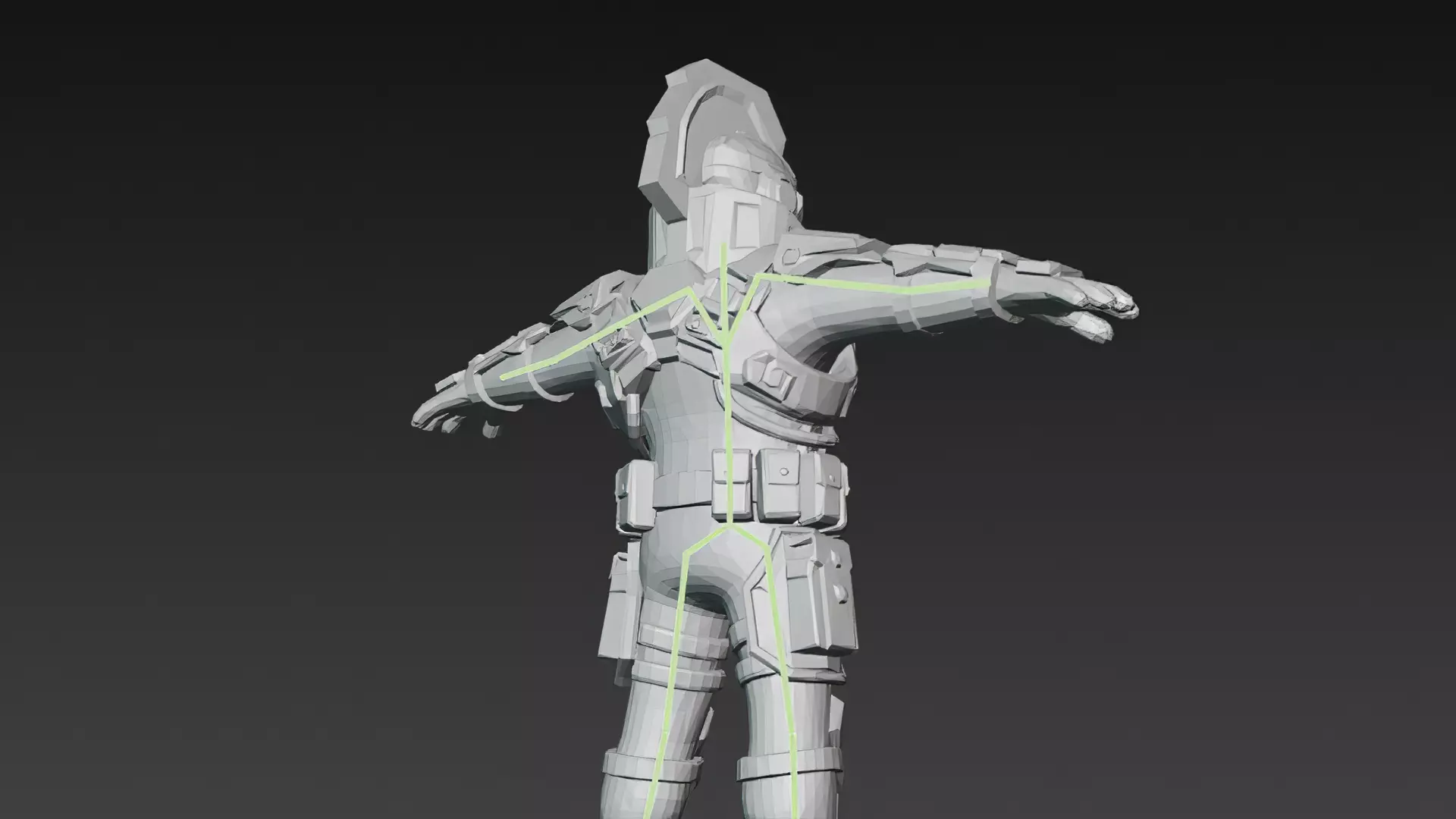 Cartoon Cyberpunk Mercenary Pack 3D Models Low-poly 3D model_11