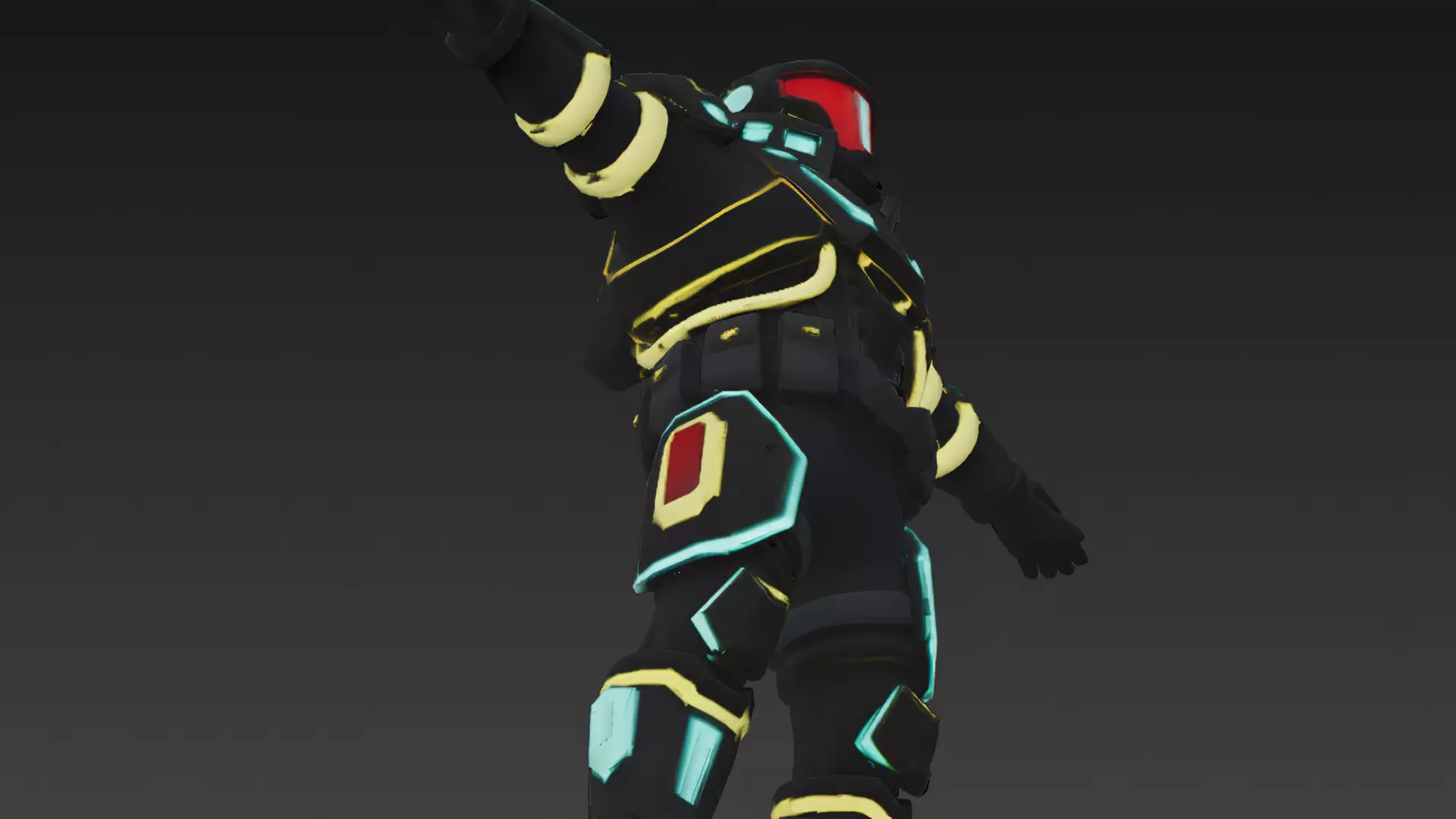 Cartoon Cyberpunk Mercenary Pack 3D Models Low-poly 3D model_37