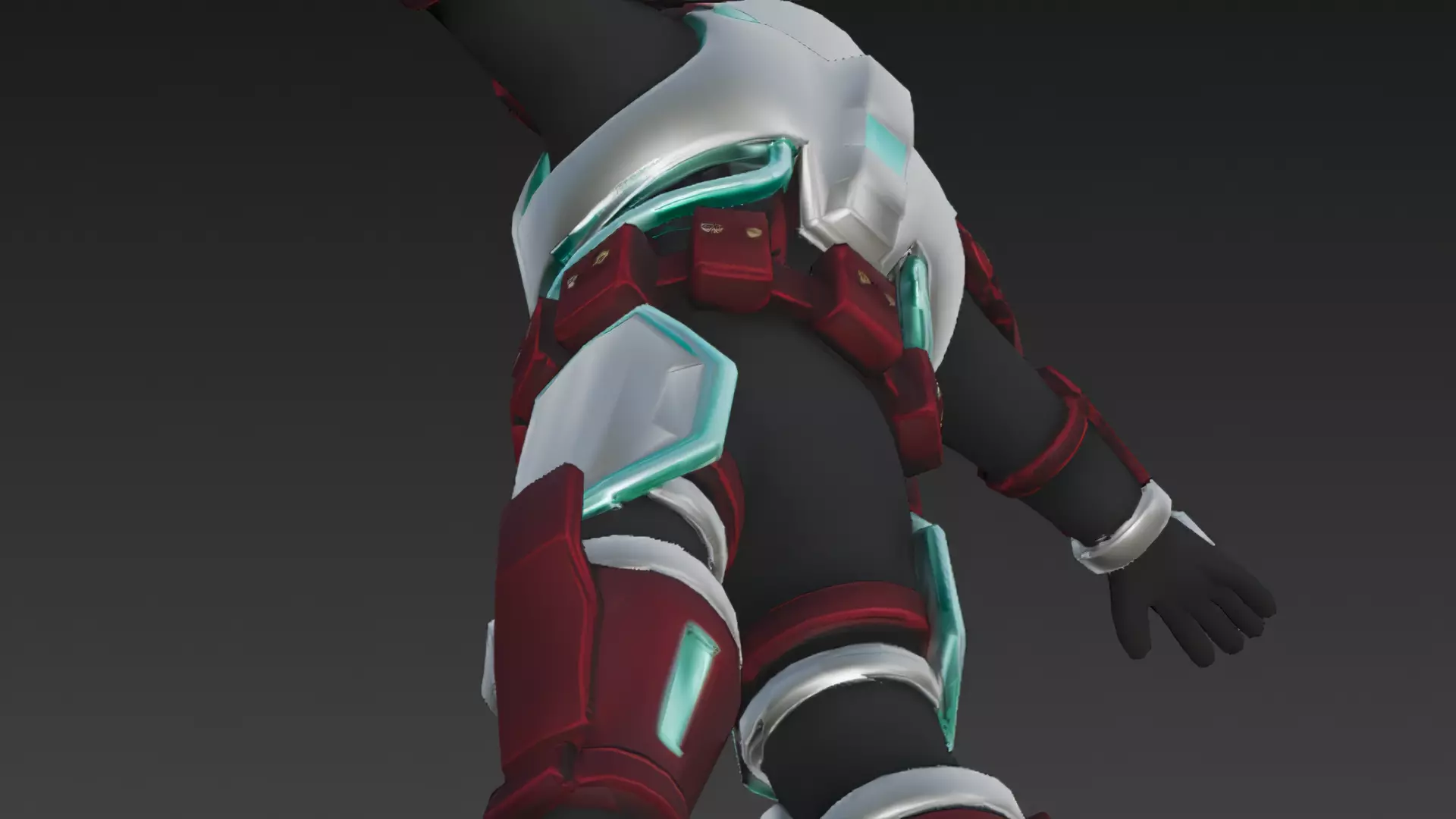 Cartoon Cyberpunk Mercenary Pack 3D Models Low-poly 3D model_24