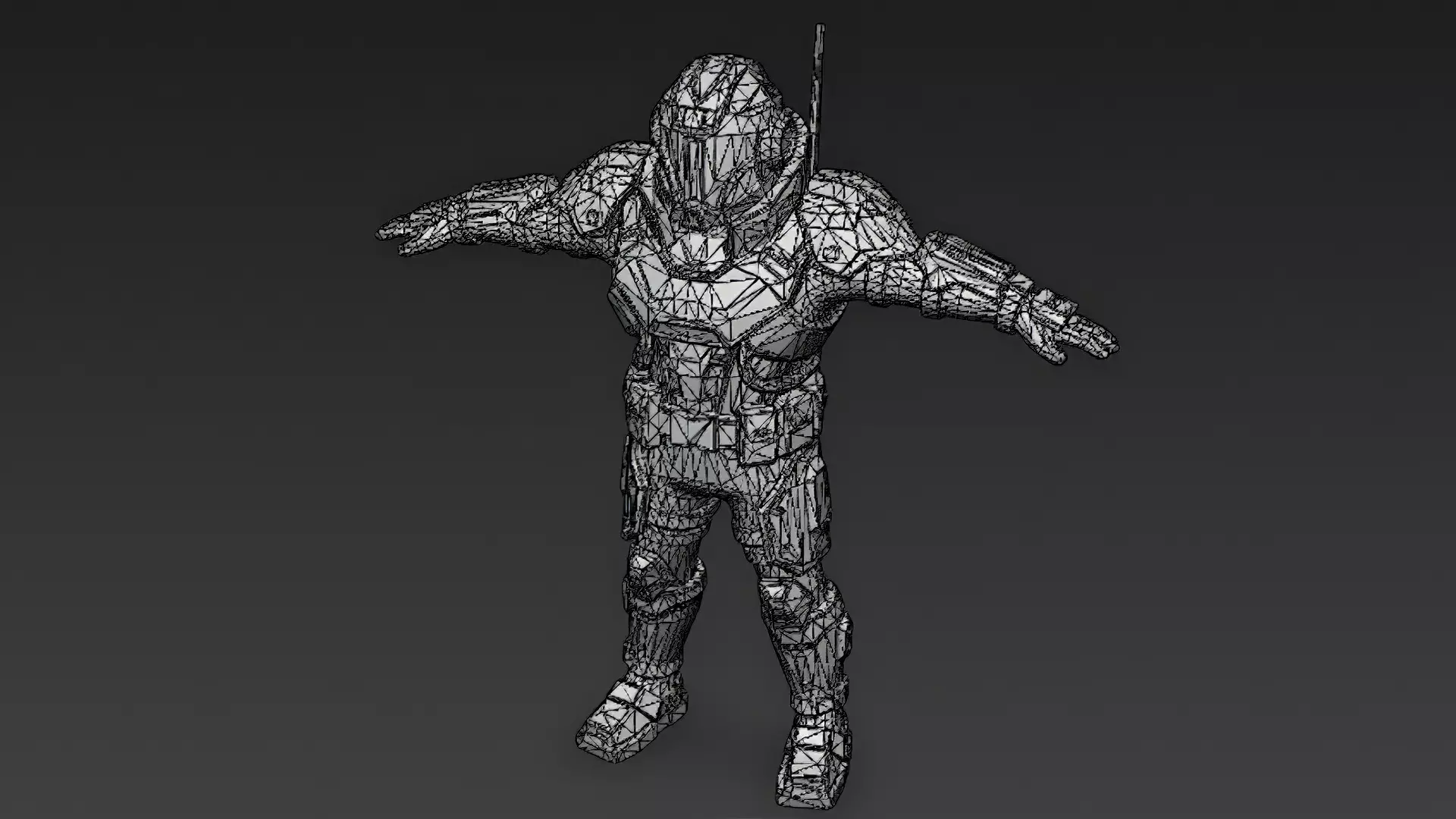 Cartoon Cyberpunk Mercenary Pack 3D Models Low-poly 3D model_44