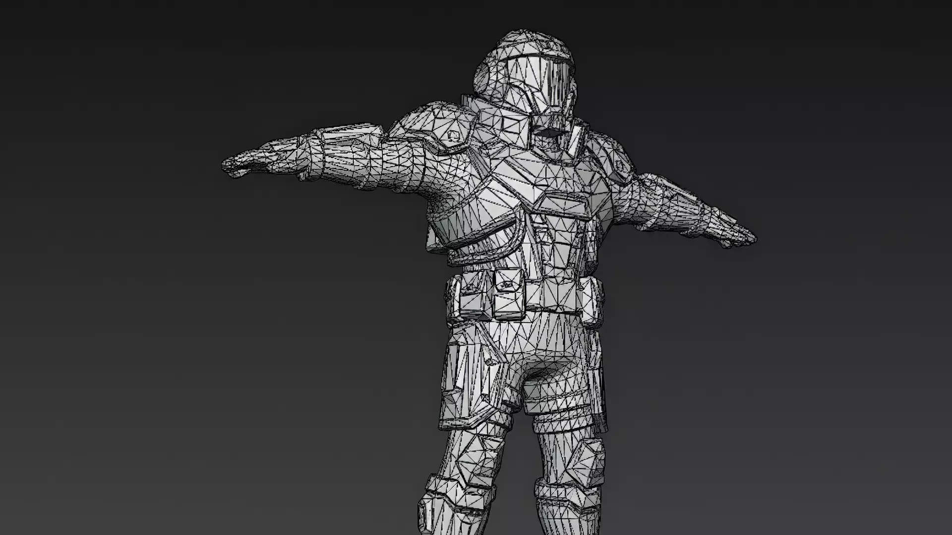 Cartoon Cyberpunk Mercenary Pack 3D Models Low-poly 3D model_45