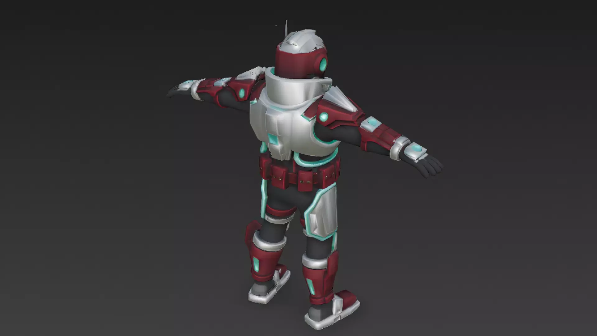 Cartoon Cyberpunk Mercenary Pack 3D Models Low-poly 3D model_19