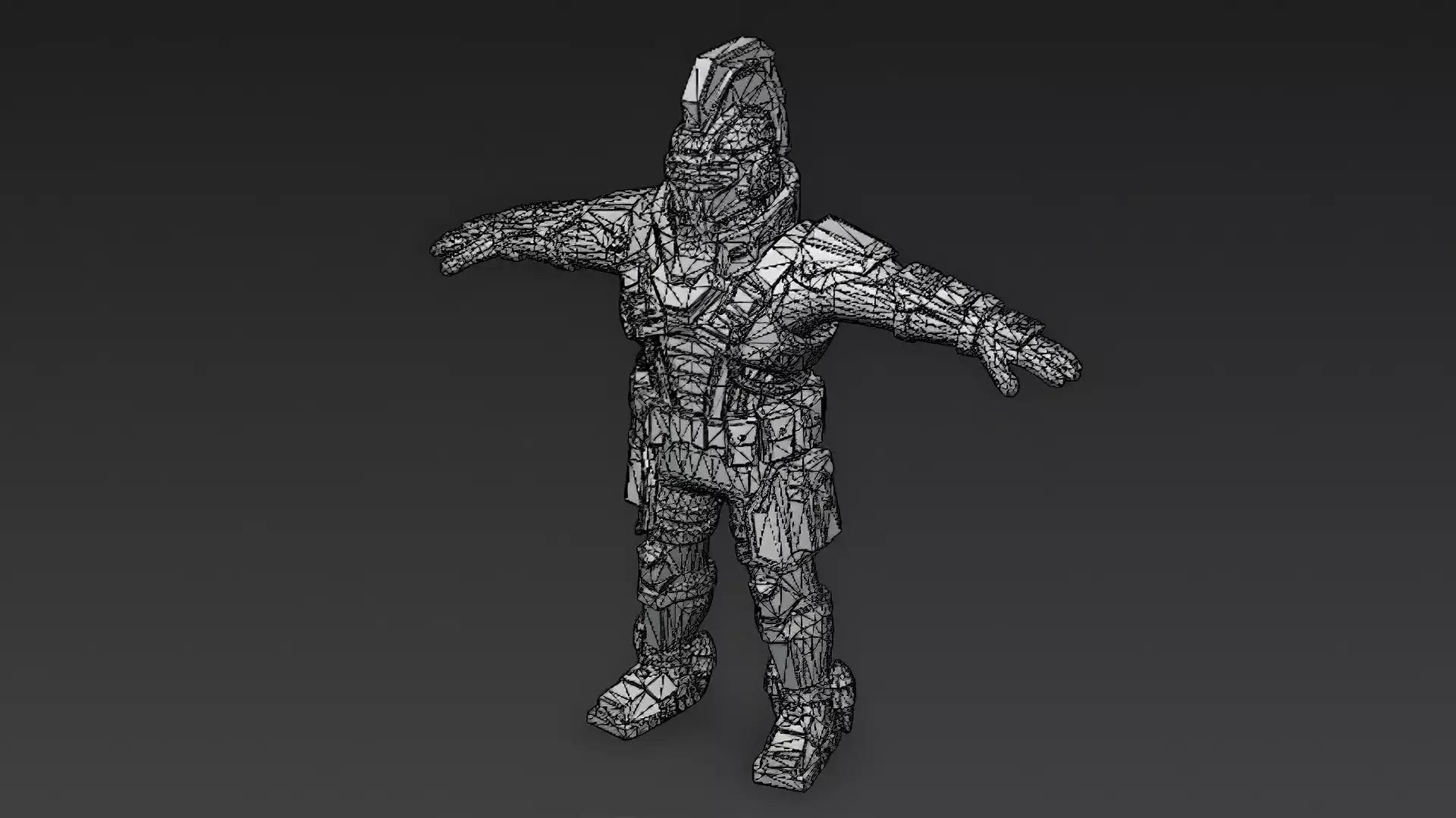 Cartoon Cyberpunk Mercenary Pack 3D Models Low-poly 3D model_13