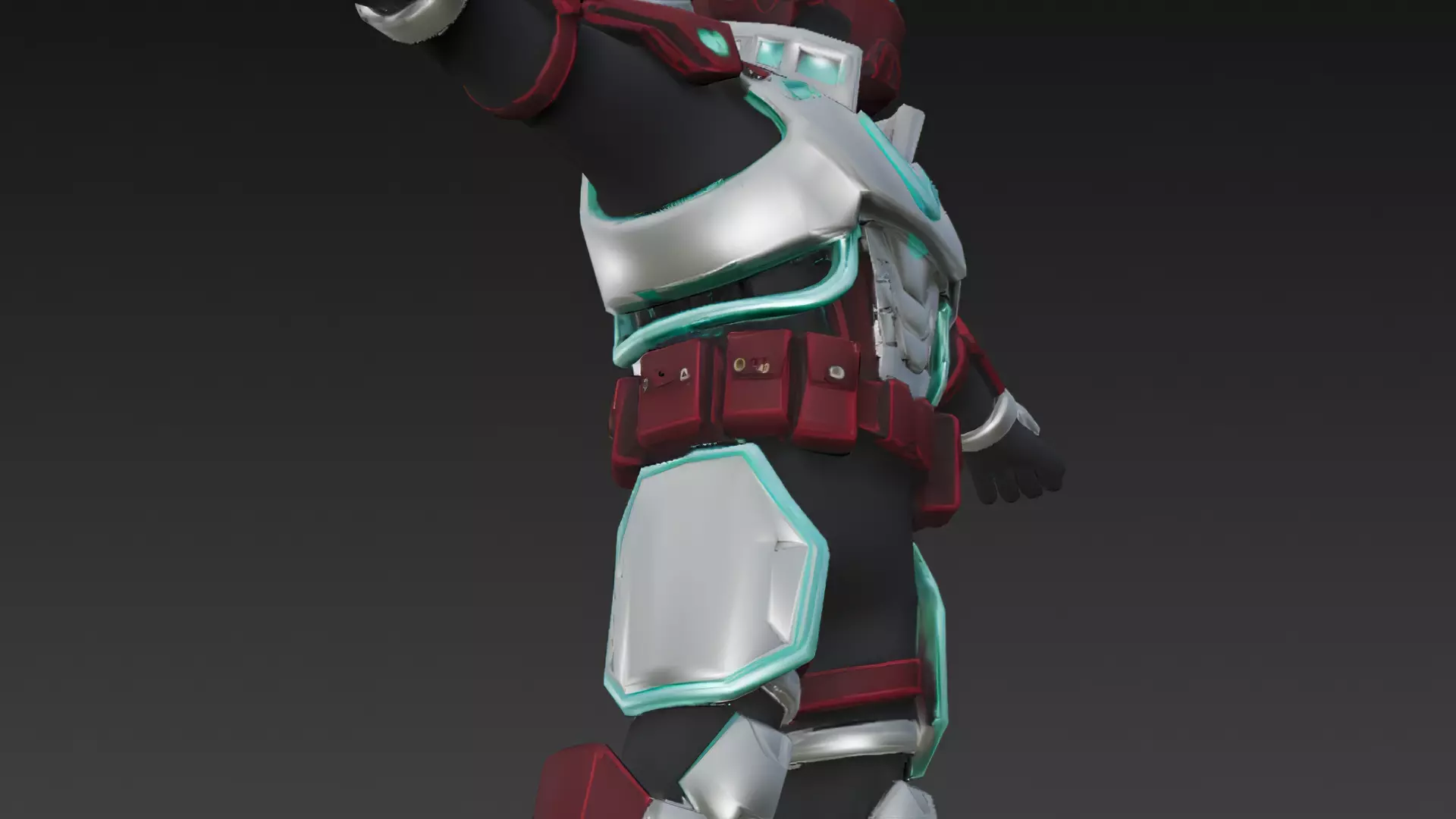 Cartoon Cyberpunk Mercenary Pack 3D Models Low-poly 3D model_23