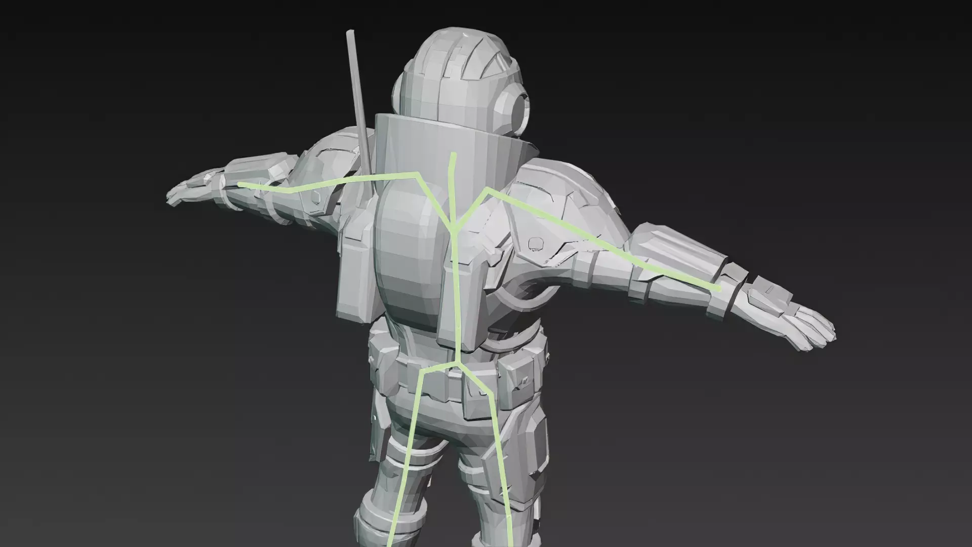 Cartoon Cyberpunk Mercenary Pack 3D Models Low-poly 3D model_42