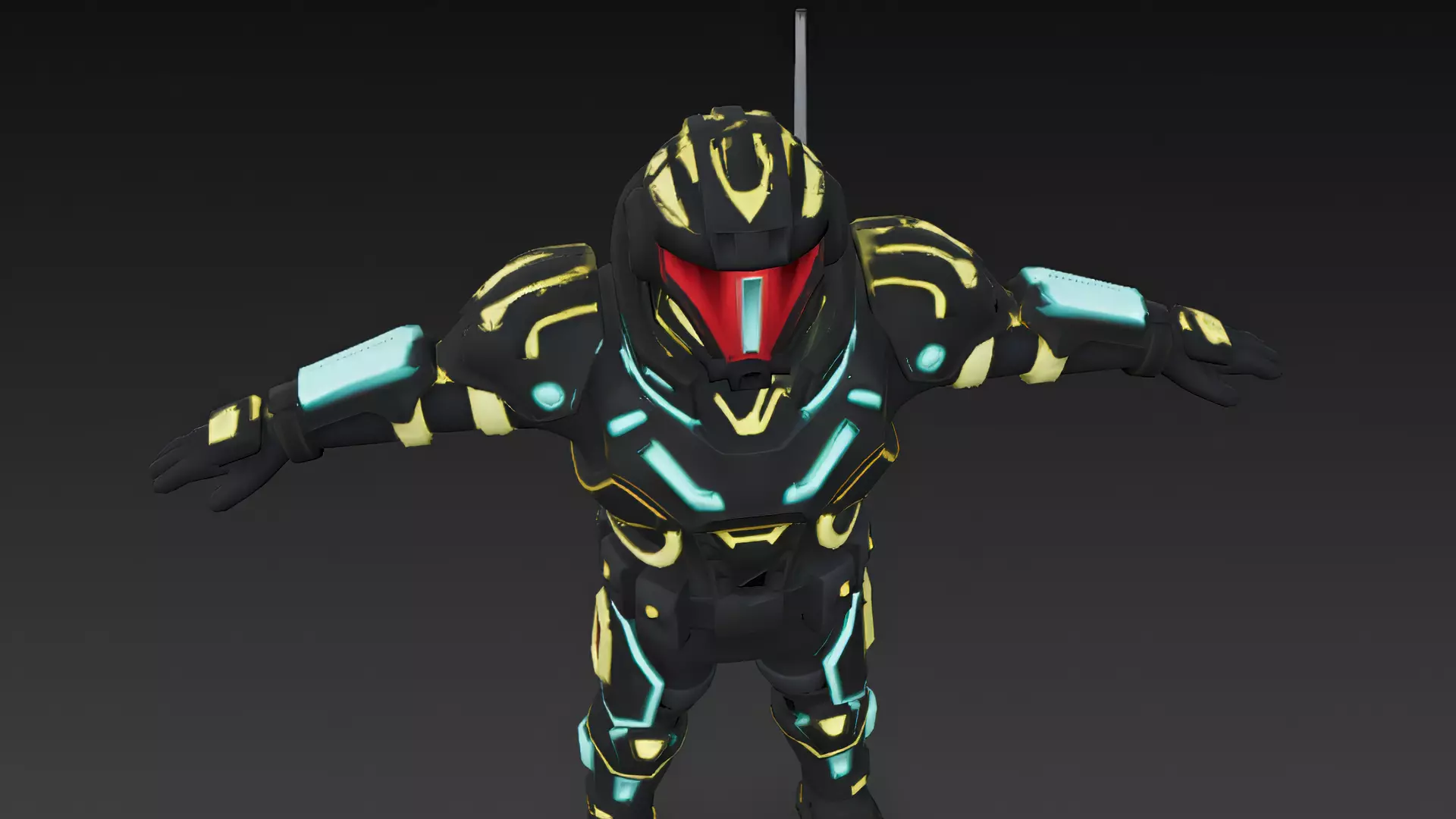 Cartoon Cyberpunk Mercenary Pack 3D Models Low-poly 3D model_40