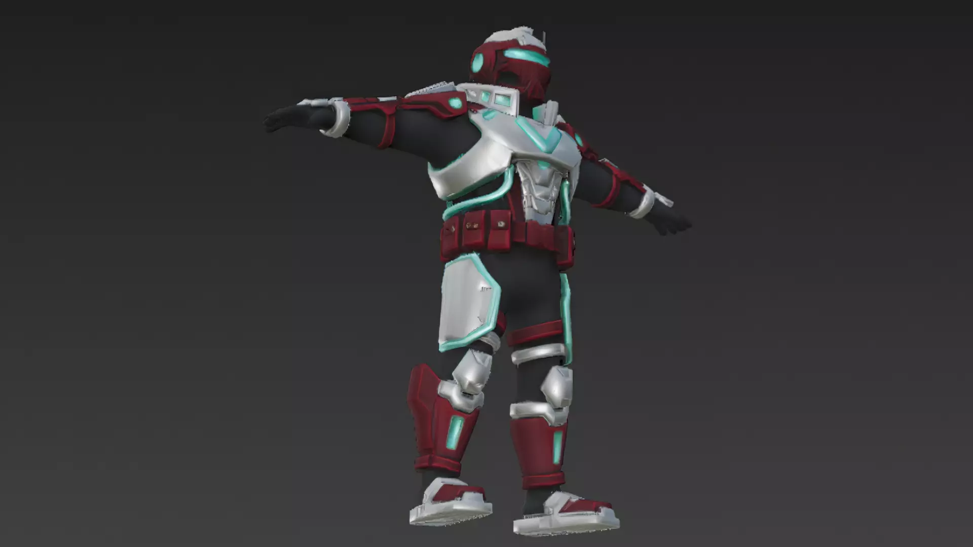 Cartoon Cyberpunk Mercenary Pack 3D Models Low-poly 3D model_18