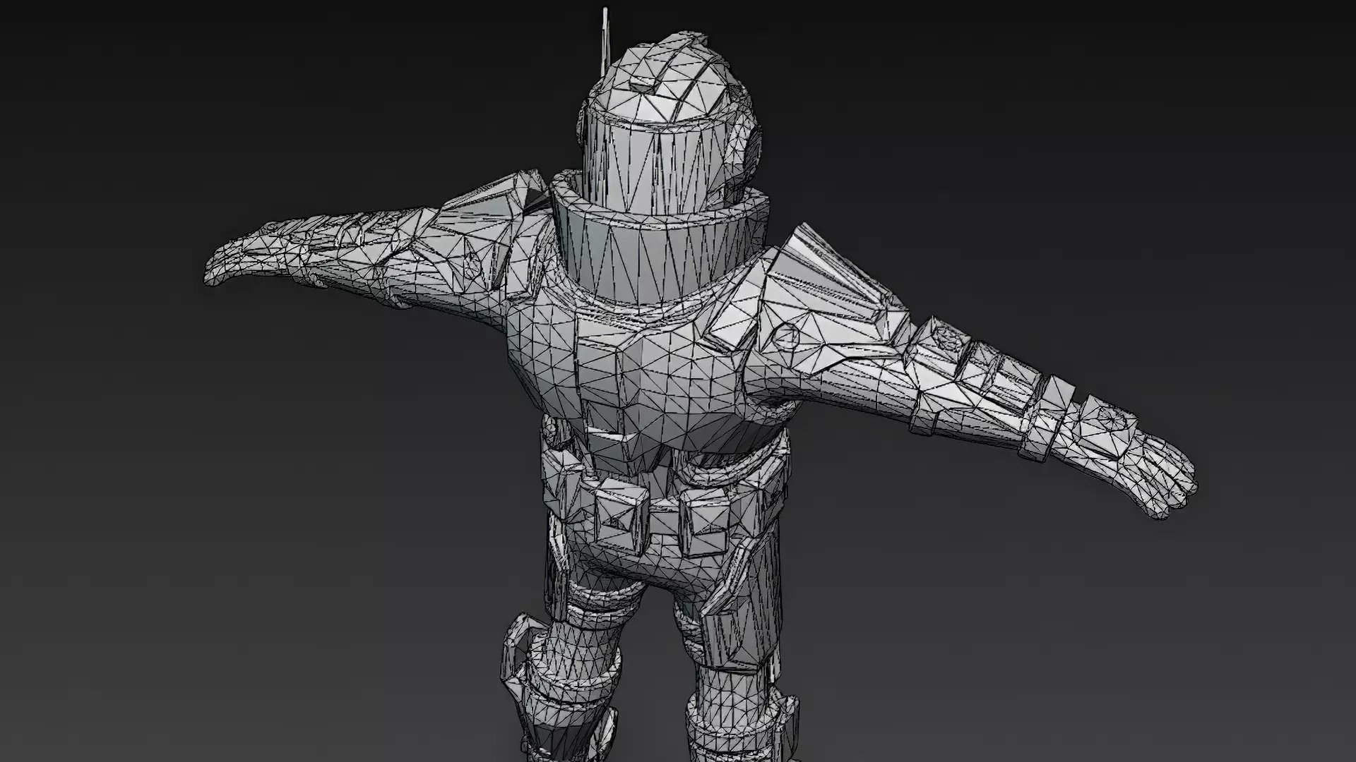 Cartoon Cyberpunk Mercenary Pack 3D Models Low-poly 3D model_30