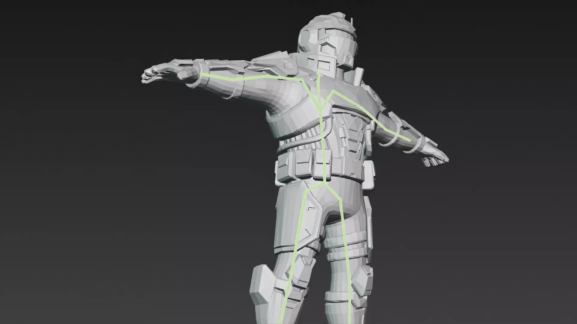 Cartoon Cyberpunk Mercenary Pack 3D Models Low-poly 3D model_25