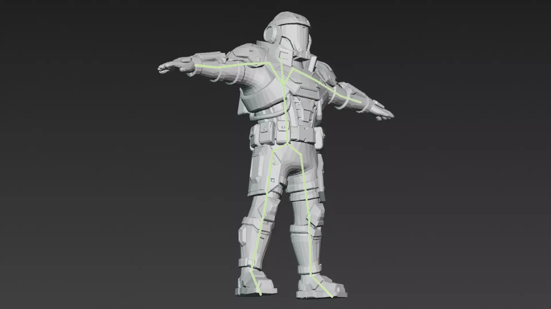 Cartoon Cyberpunk Mercenary Pack 3D Models Low-poly 3D model_43