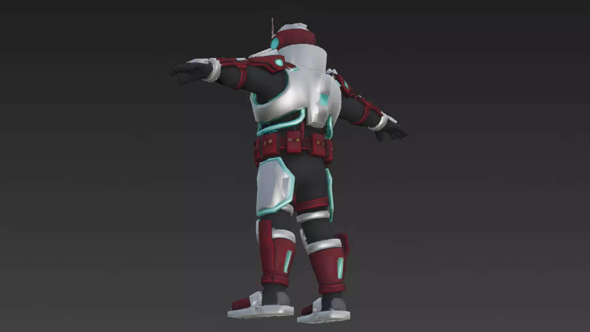 Cartoon Cyberpunk Mercenary Pack 3D Models Low-poly 3D model_20