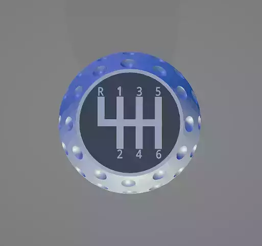 3D Printable Golfball-Style Shift Knob - Modular 6-Speed Edition