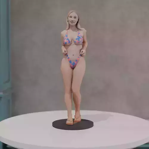 woman model in pin up bikini 