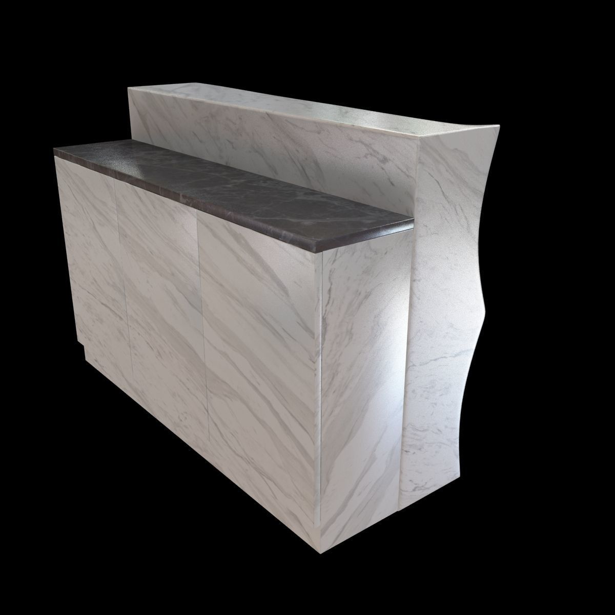 Marble bar 3D model_7