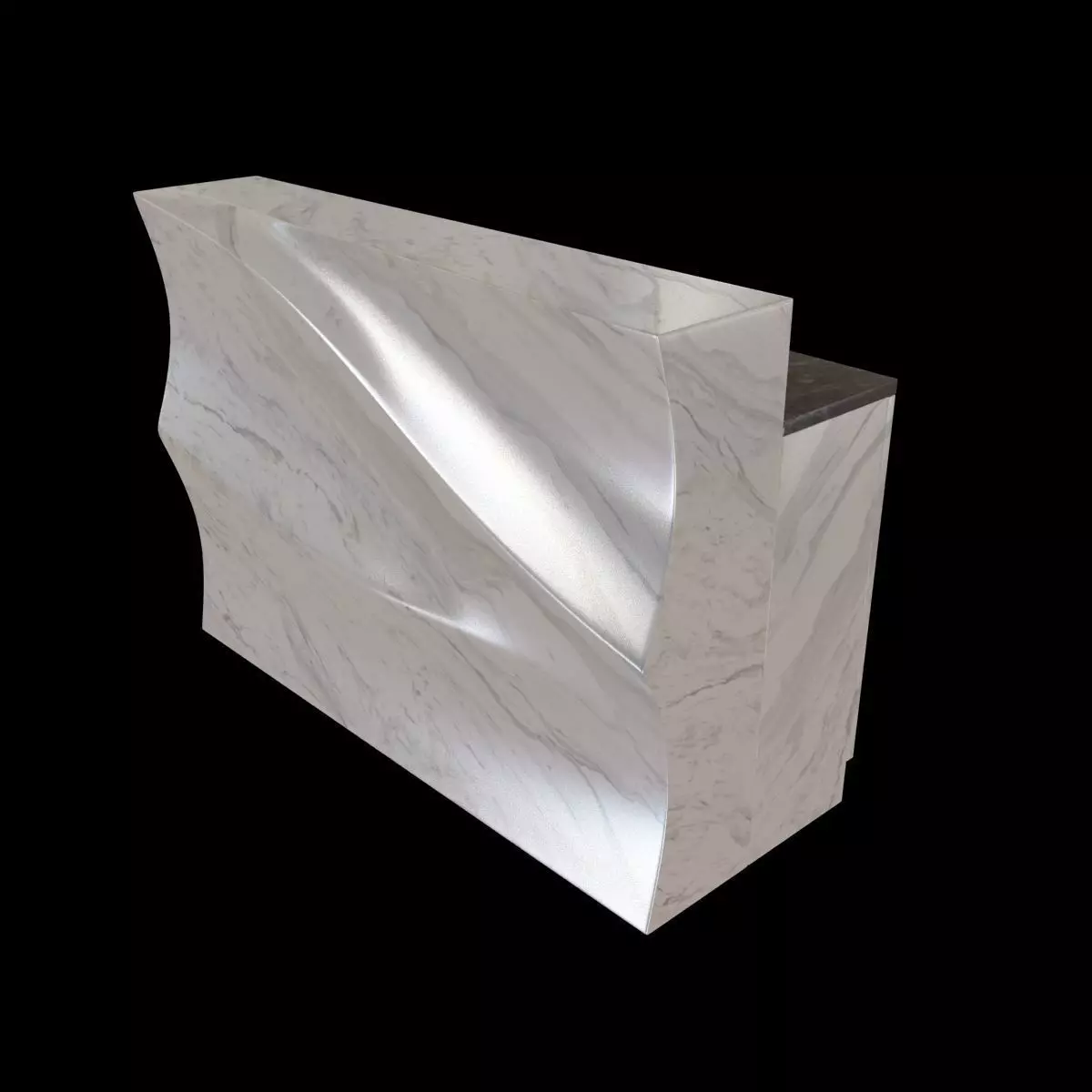Marble bar 3D model_0