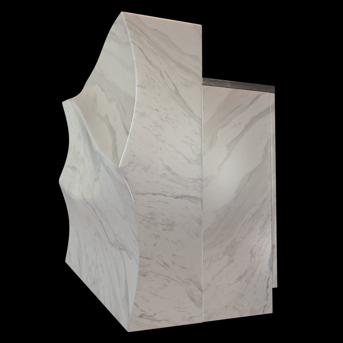 Marble bar 3D model_1