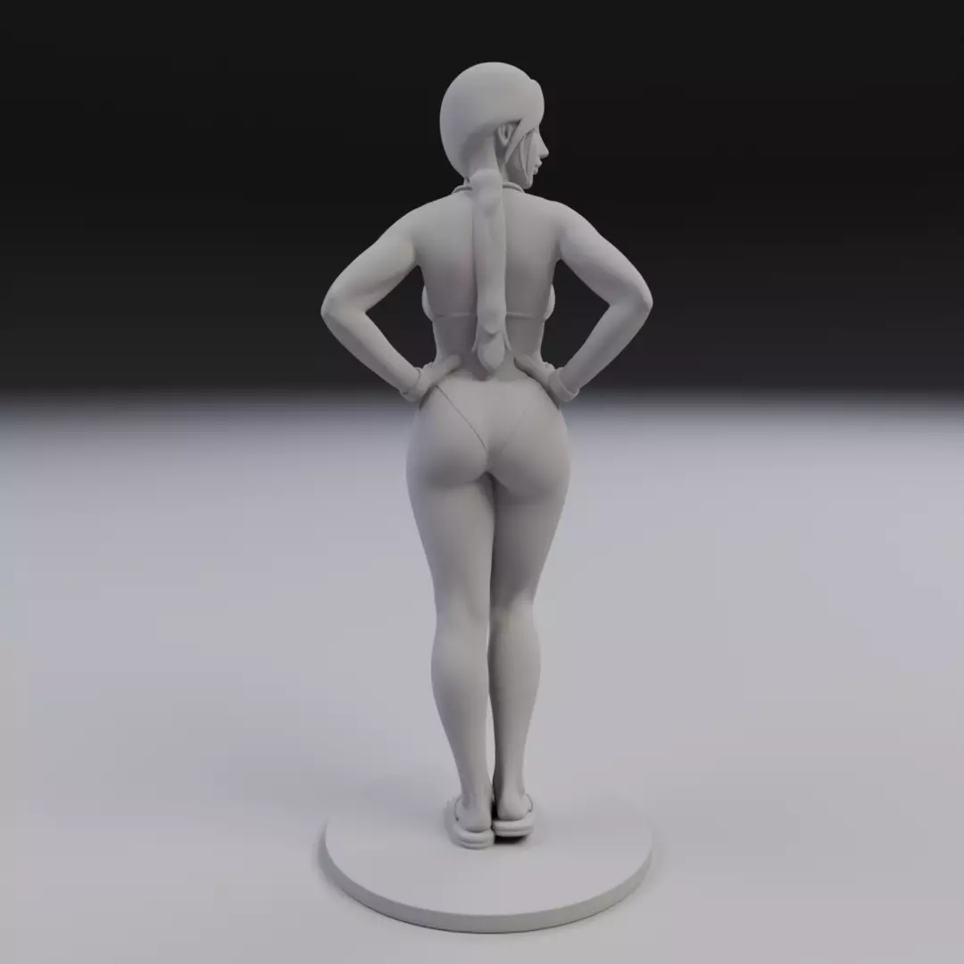 woman model in pin up bikini 3D print model_1