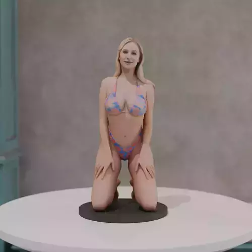 woman model in pin up bikini