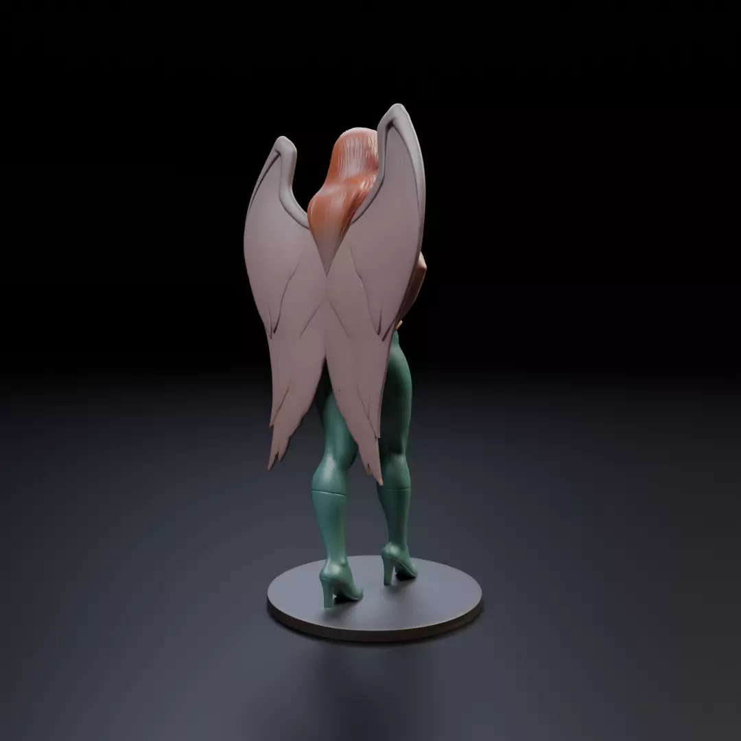 hawk woman classic 3D print model_13