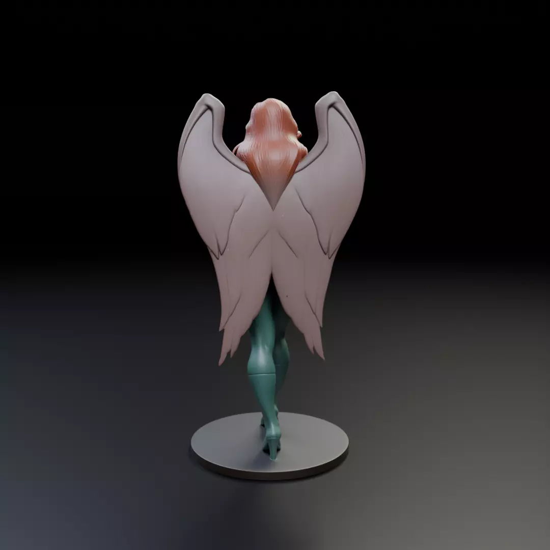 hawk woman classic 3D print model_5