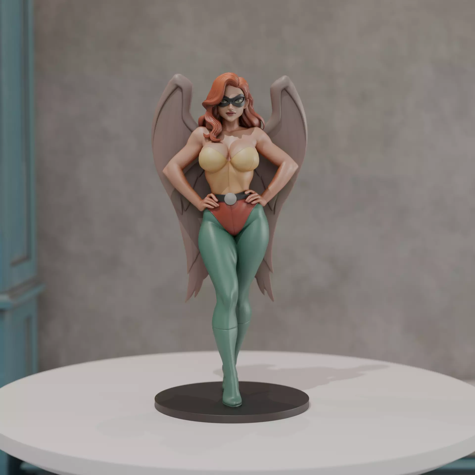 hawk woman classic 3D print model_0