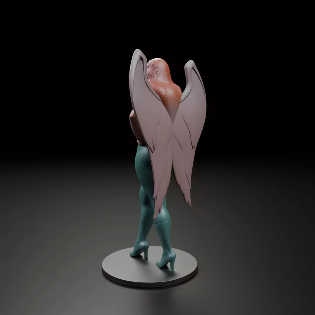hawk woman classic 3D print model_7