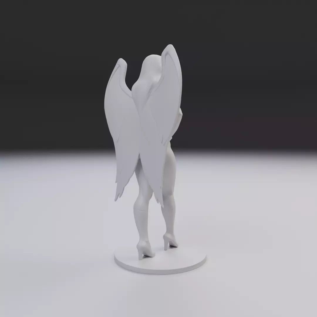 hawk woman classic 3D print model_14