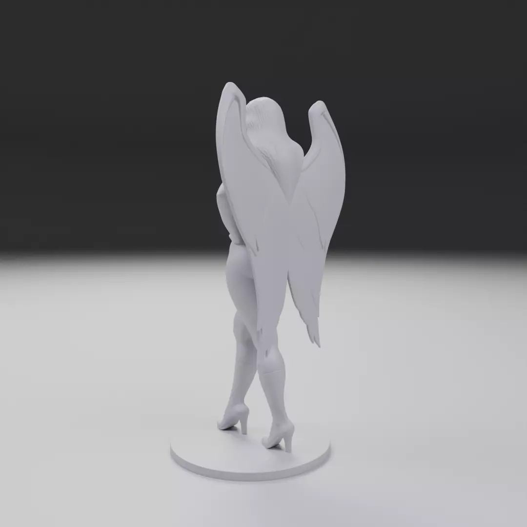 hawk woman classic 3D print model_8