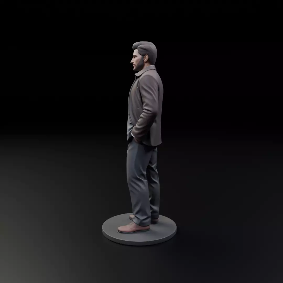 male model man 3D print model_3
