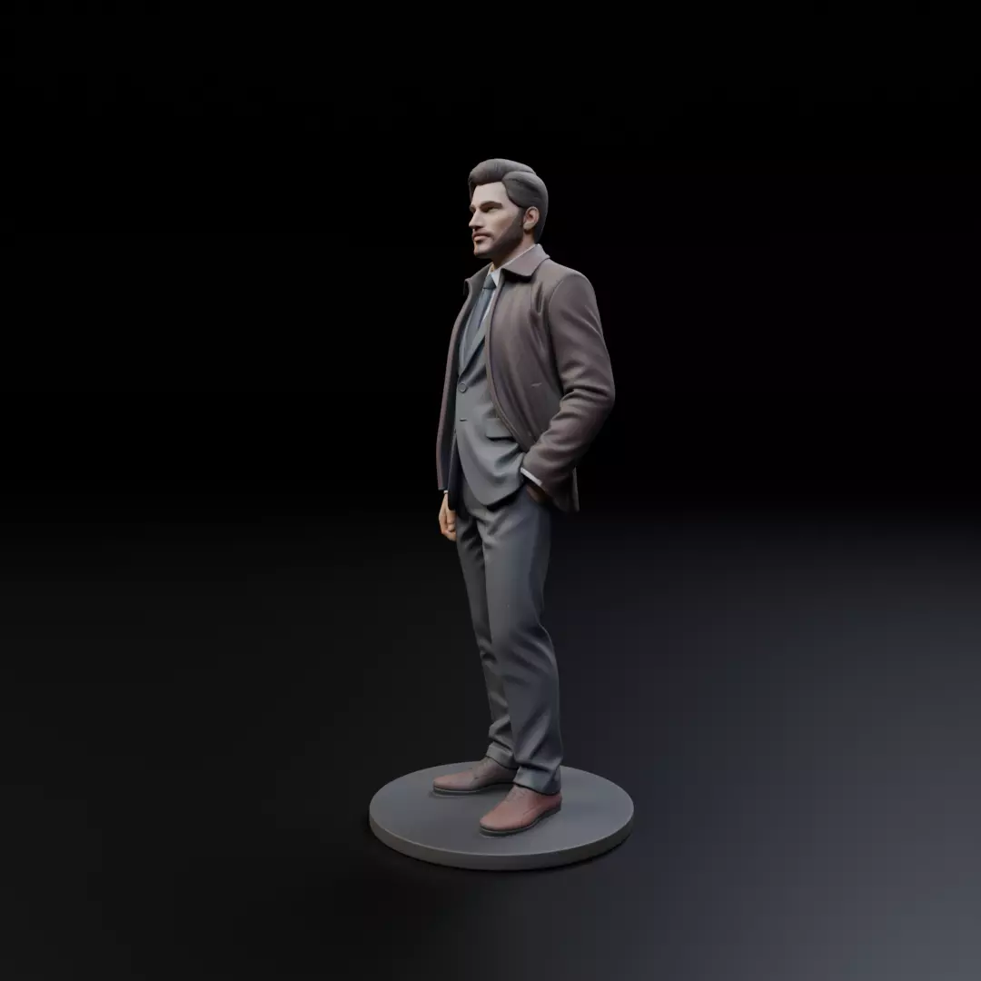male model man 3D print model_9