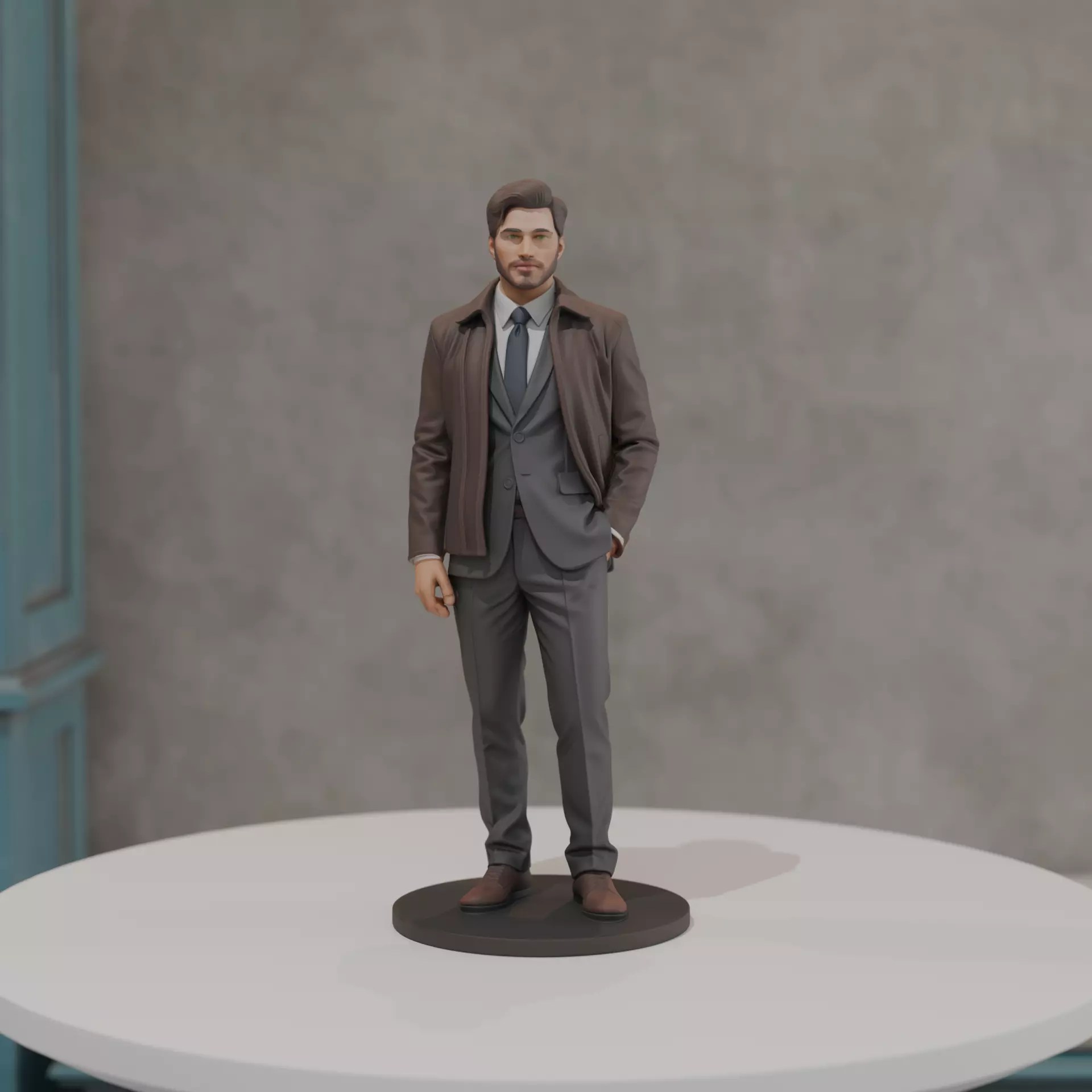 male model man 3D print model_0