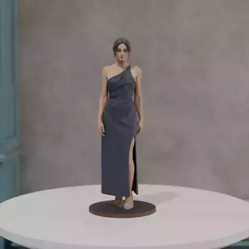 woman model in pin up dress