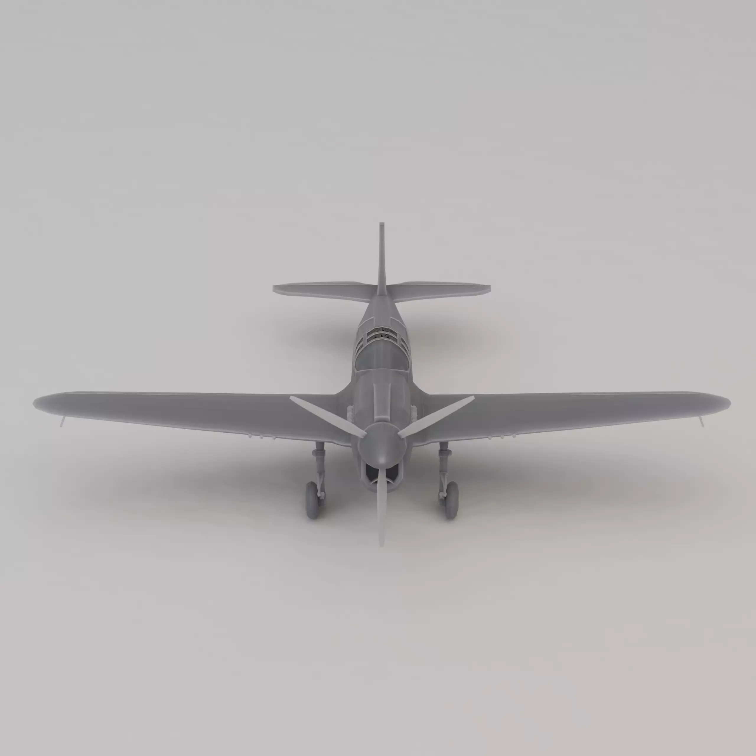 P-40 Warhawk 3D print model_4