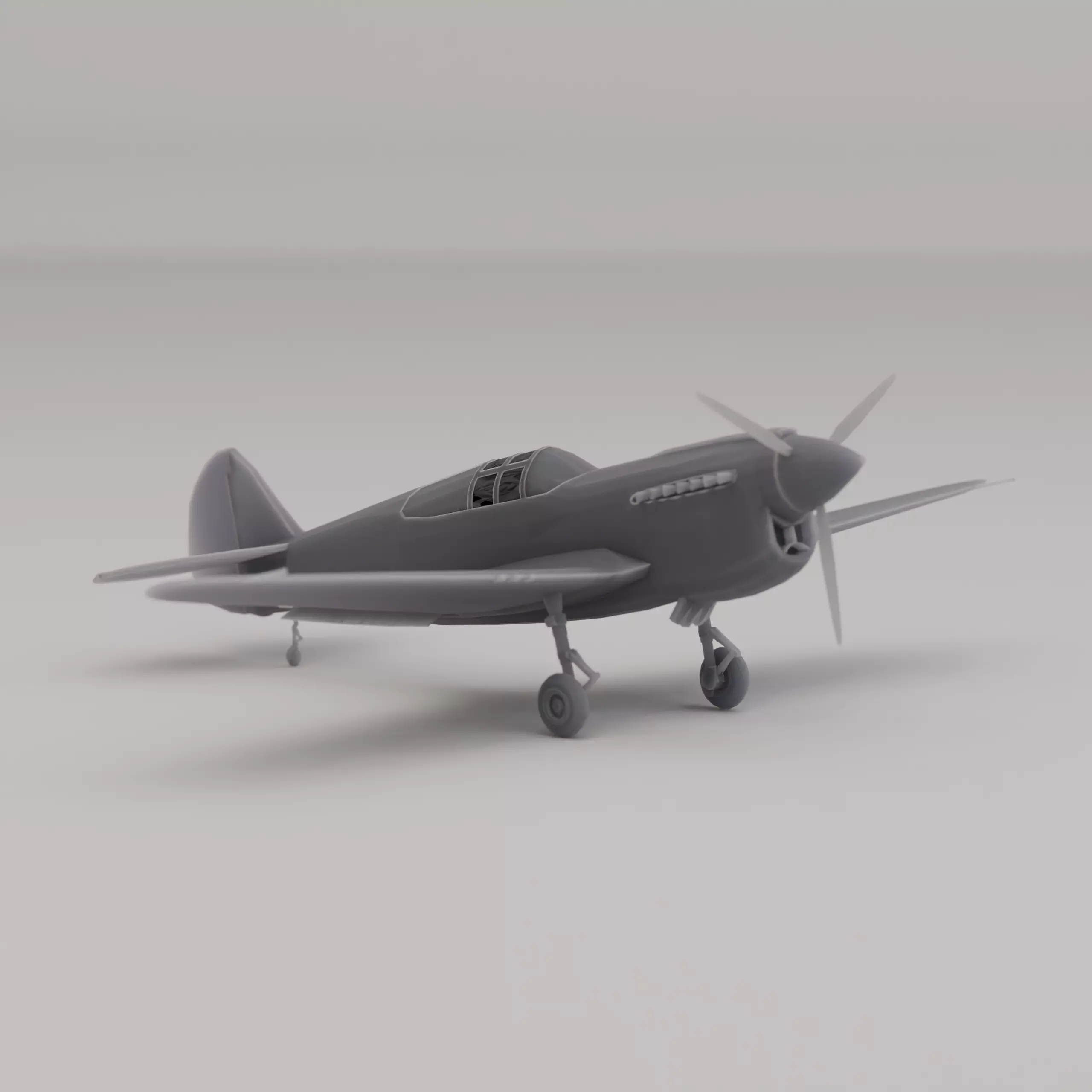 P-40 Warhawk 3D print model_0