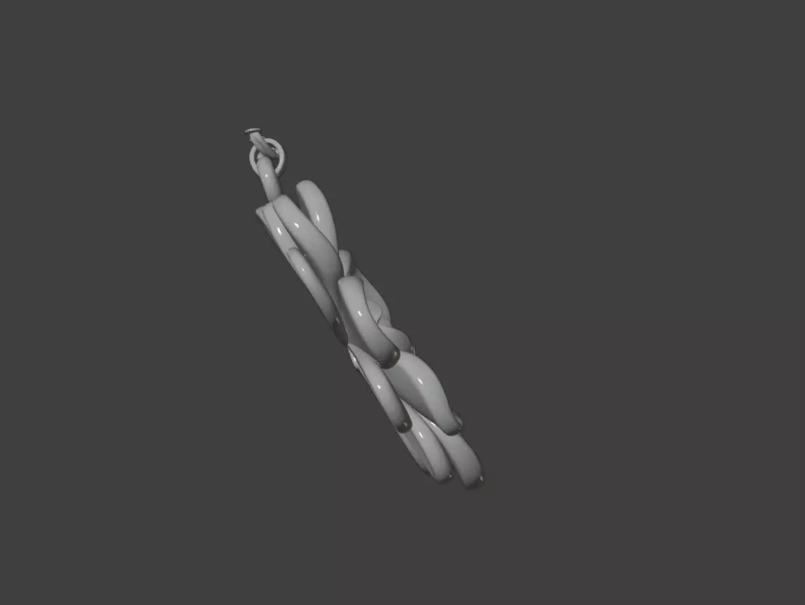 Layered Petal Carved Pendant 3D print model_4