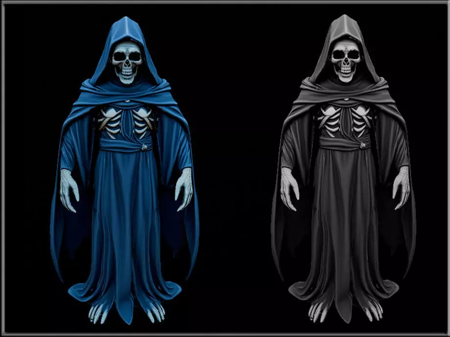 Grim Reaper 05 Low-poly 3D model_0