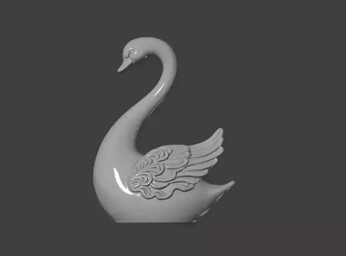 Swan Ceramic Ornament