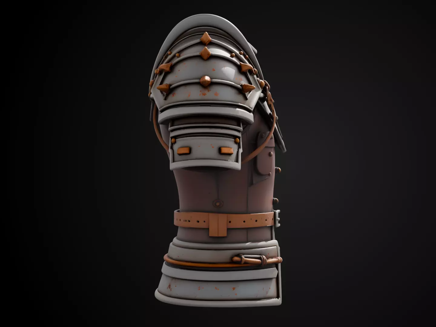 Stylized Viking Armor - Berserker Chest 3D print model_3