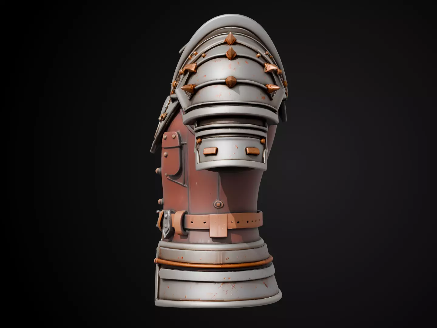 Stylized Viking Armor - Berserker Chest 3D print model_9