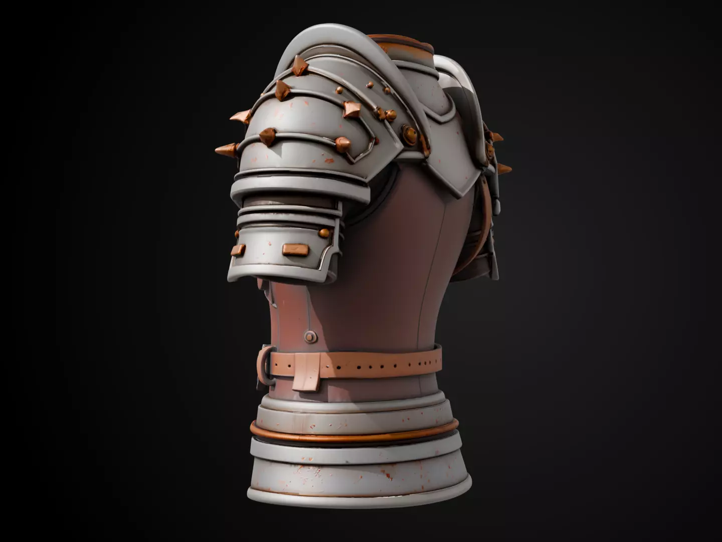 Stylized Viking Armor - Berserker Chest 3D print model_8
