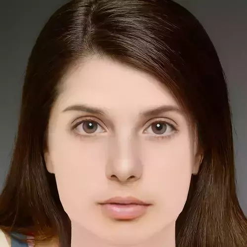 Emma Lockhart Head - No Hair - Low poly head for game