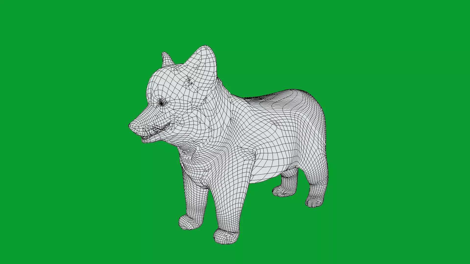 Pembroke Corgi Puppy Dog Low-poly 3D model_24