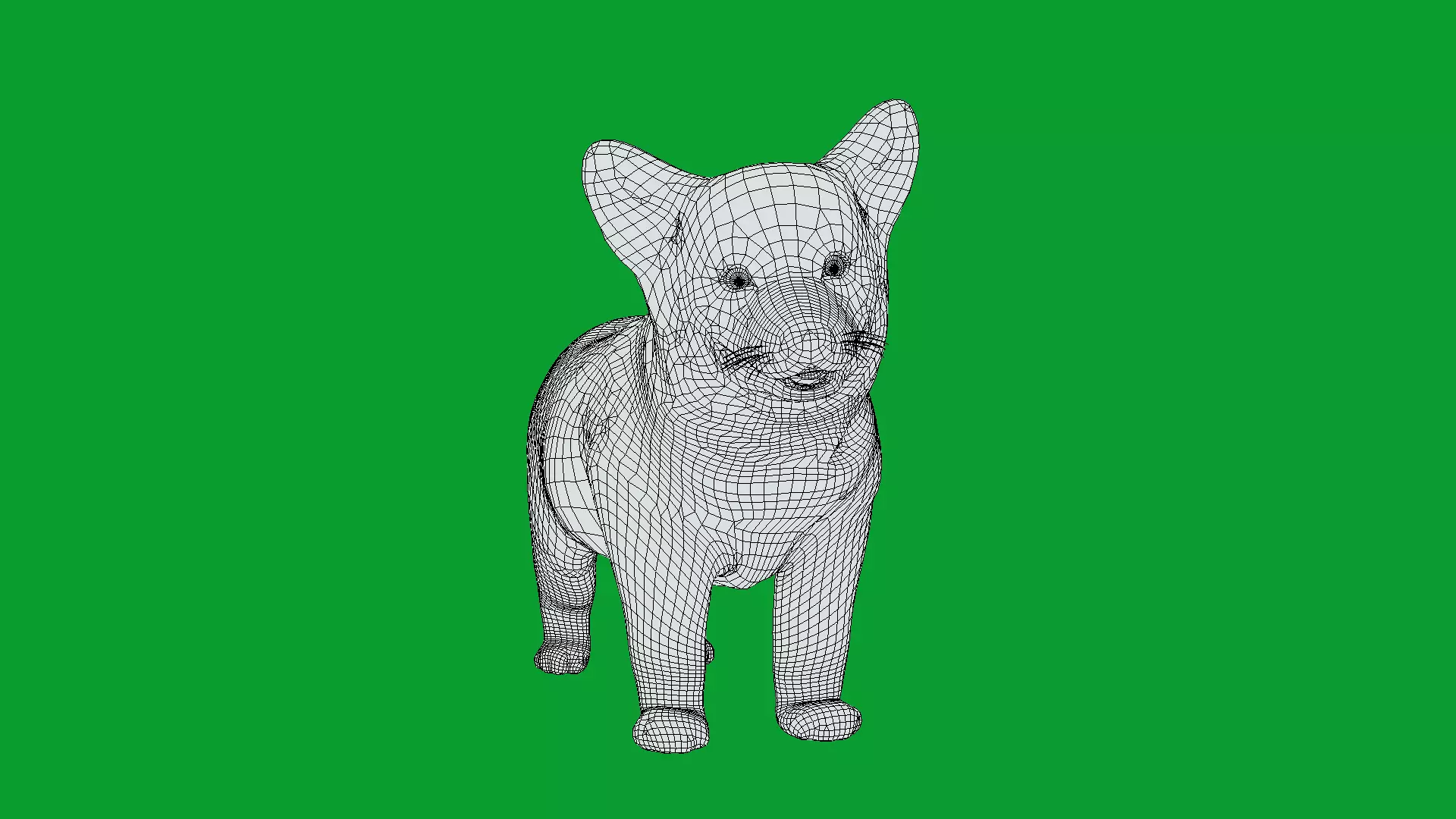 Pembroke Corgi Puppy Dog Low-poly 3D model_22