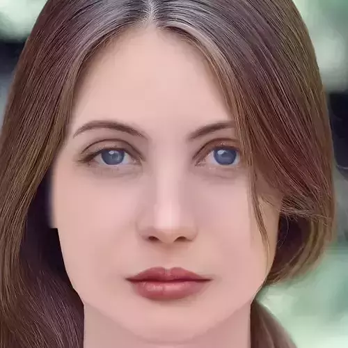 Emmanuelle Beart Head - No Hair - Low poly head for game