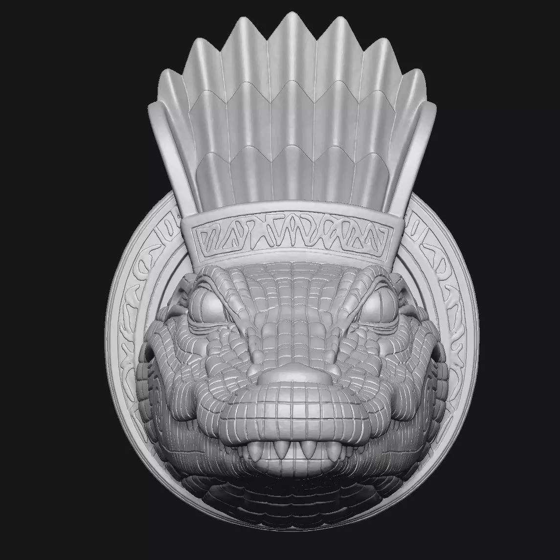 Crocodile 3D print model_2