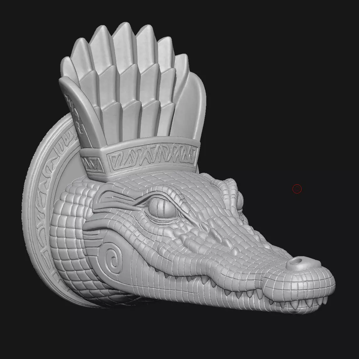 Crocodile 3D print model_3